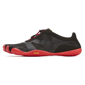 Vibram KSO EVO Black/Red Mens Running Shoes | India-291867